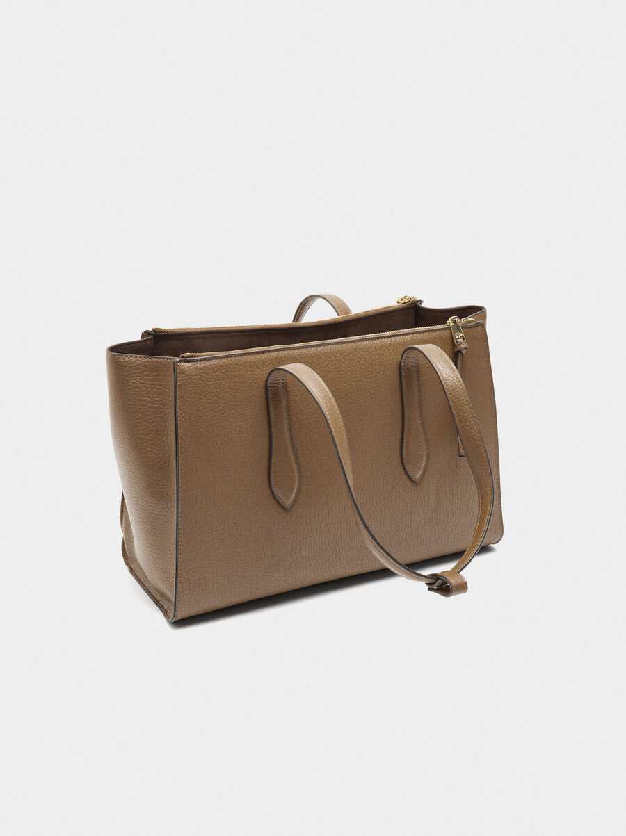 Bag for 13" laptop with leather