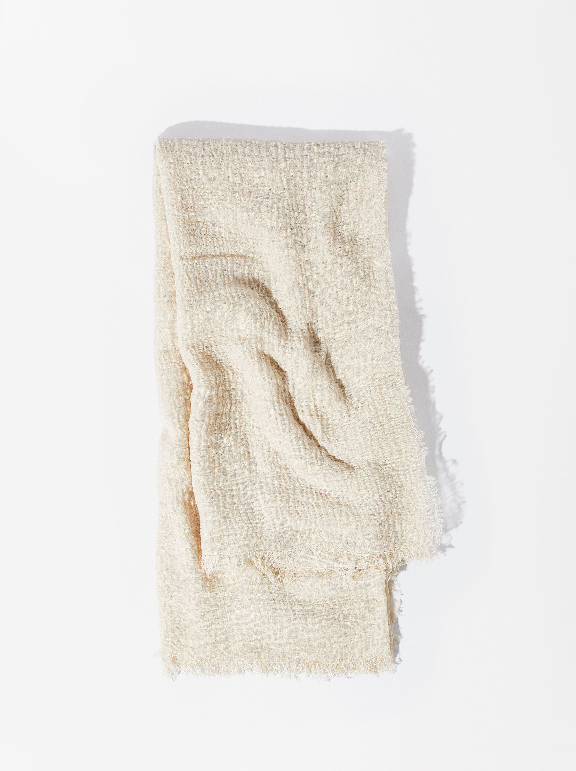 Pashmina with frayed detailing image number 0.0