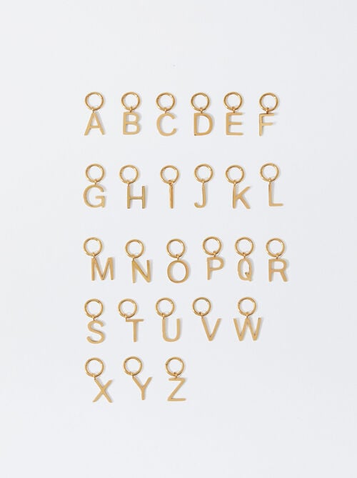 ONLINE EXCLUSIVE - Charm in acciaio con la lettera 