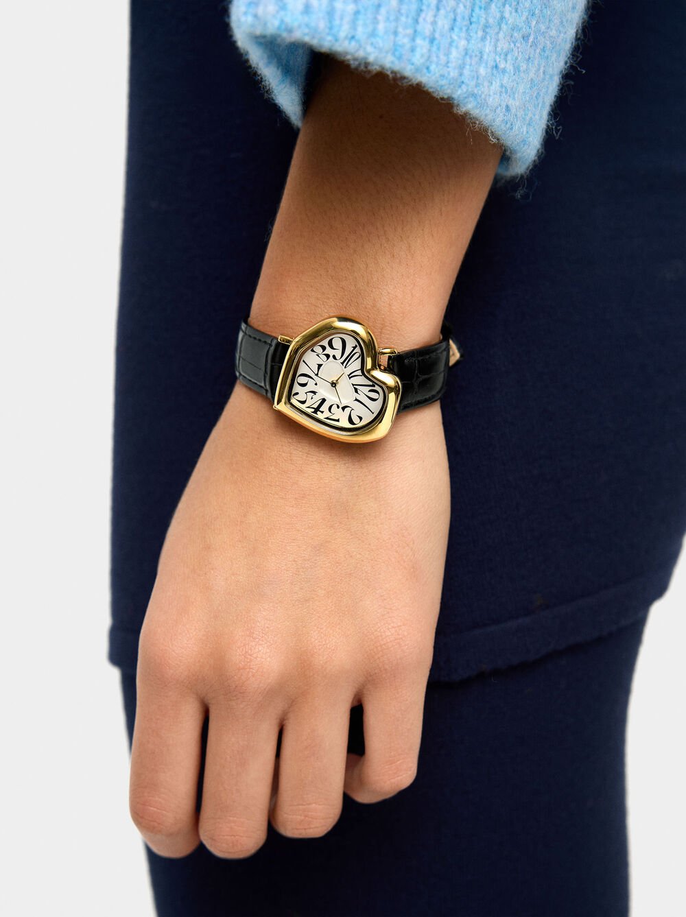 Heart-shaped dial watch