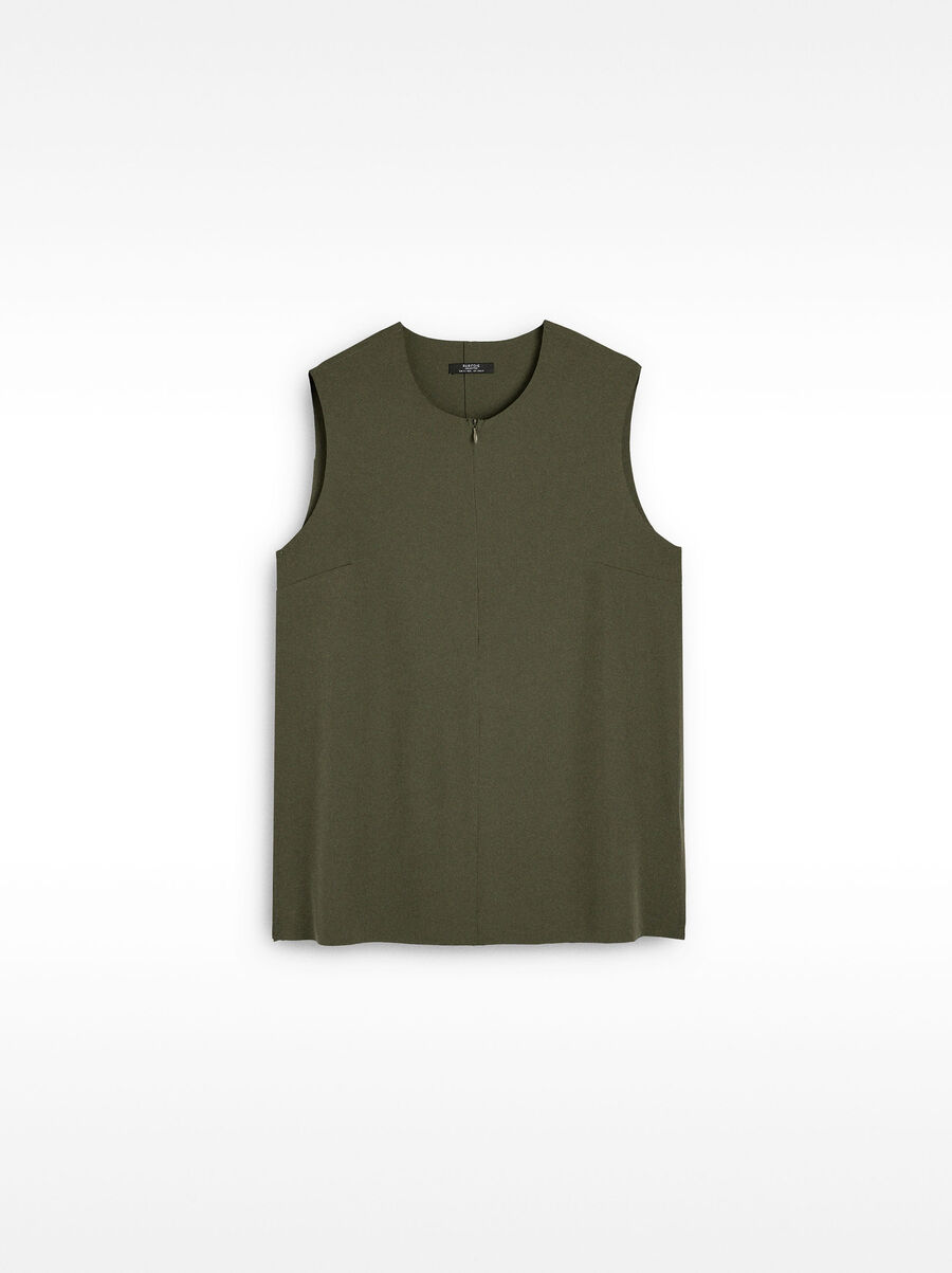 Top with zipper