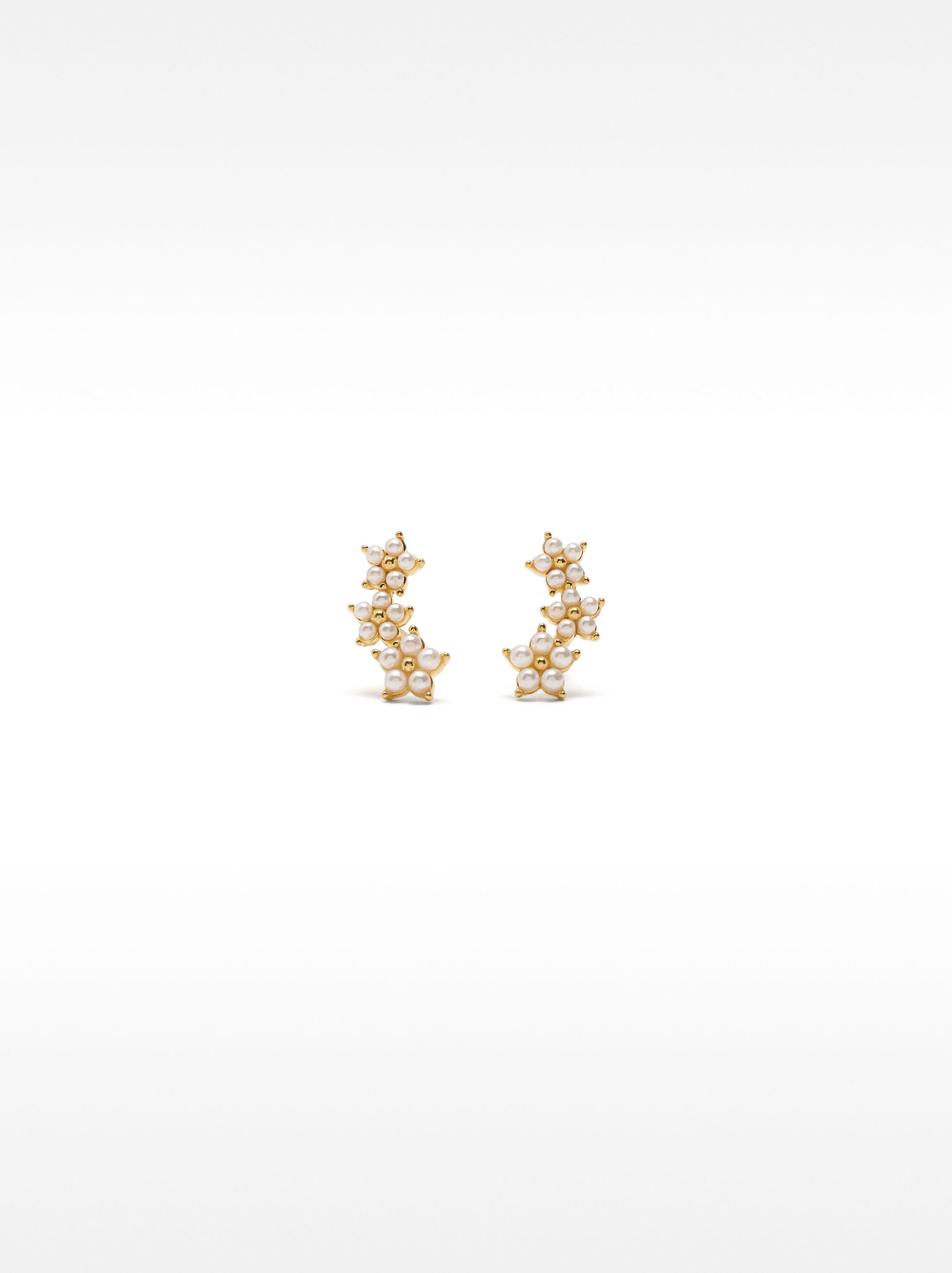 Earrings with zircons - 925 sterling silver image number 0.0