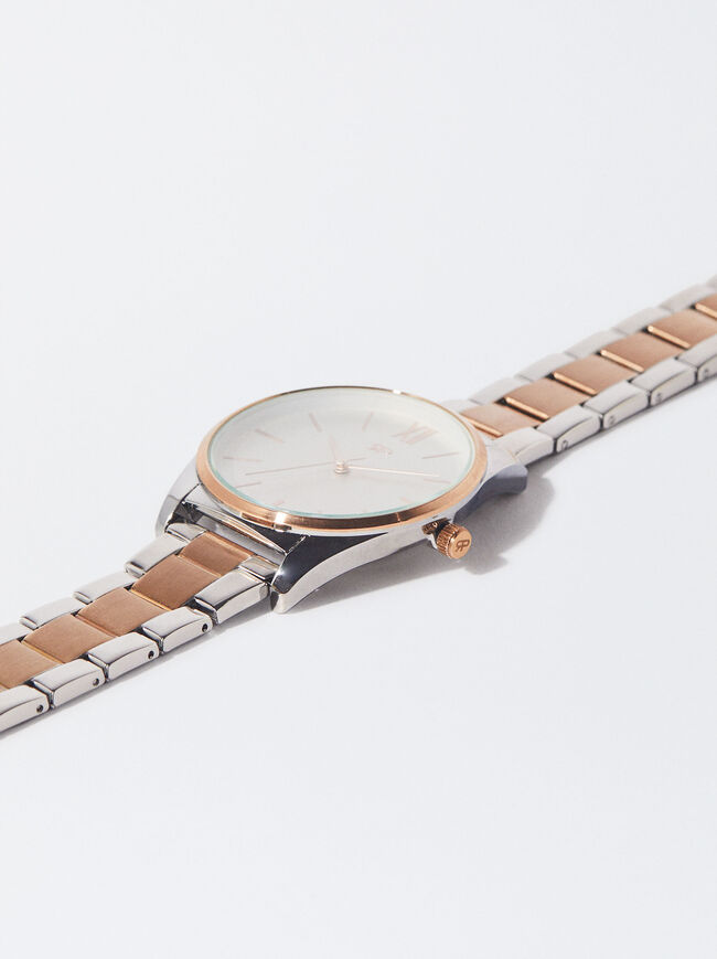 Watch With Two-Toned Steel Strap image number 1.0
