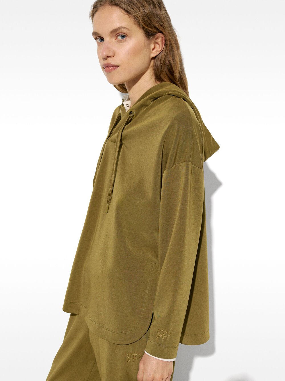 Knit hoodie