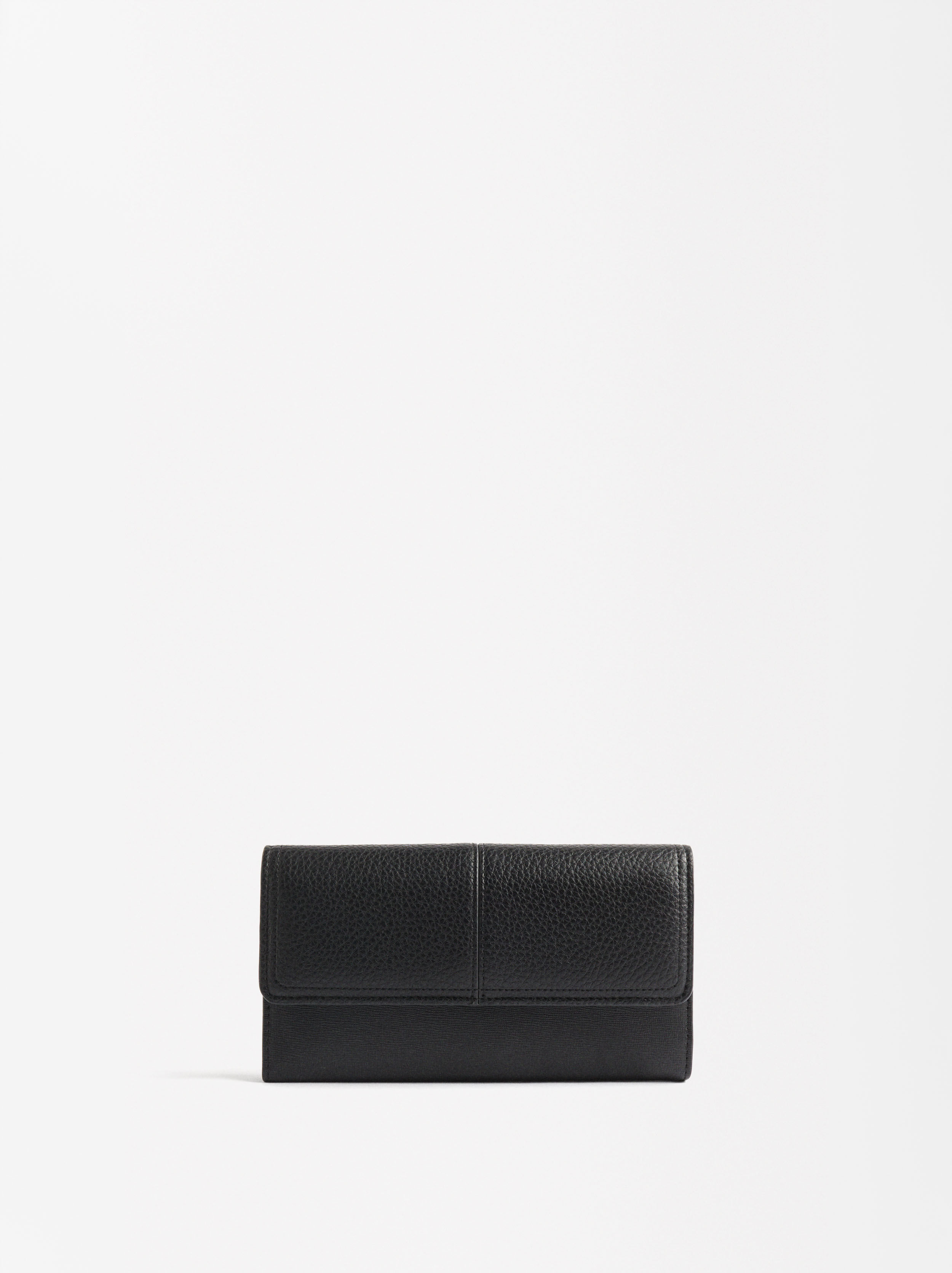 【PARFOIS】長財布 227343 Wallet with flap closure Black | Parfois