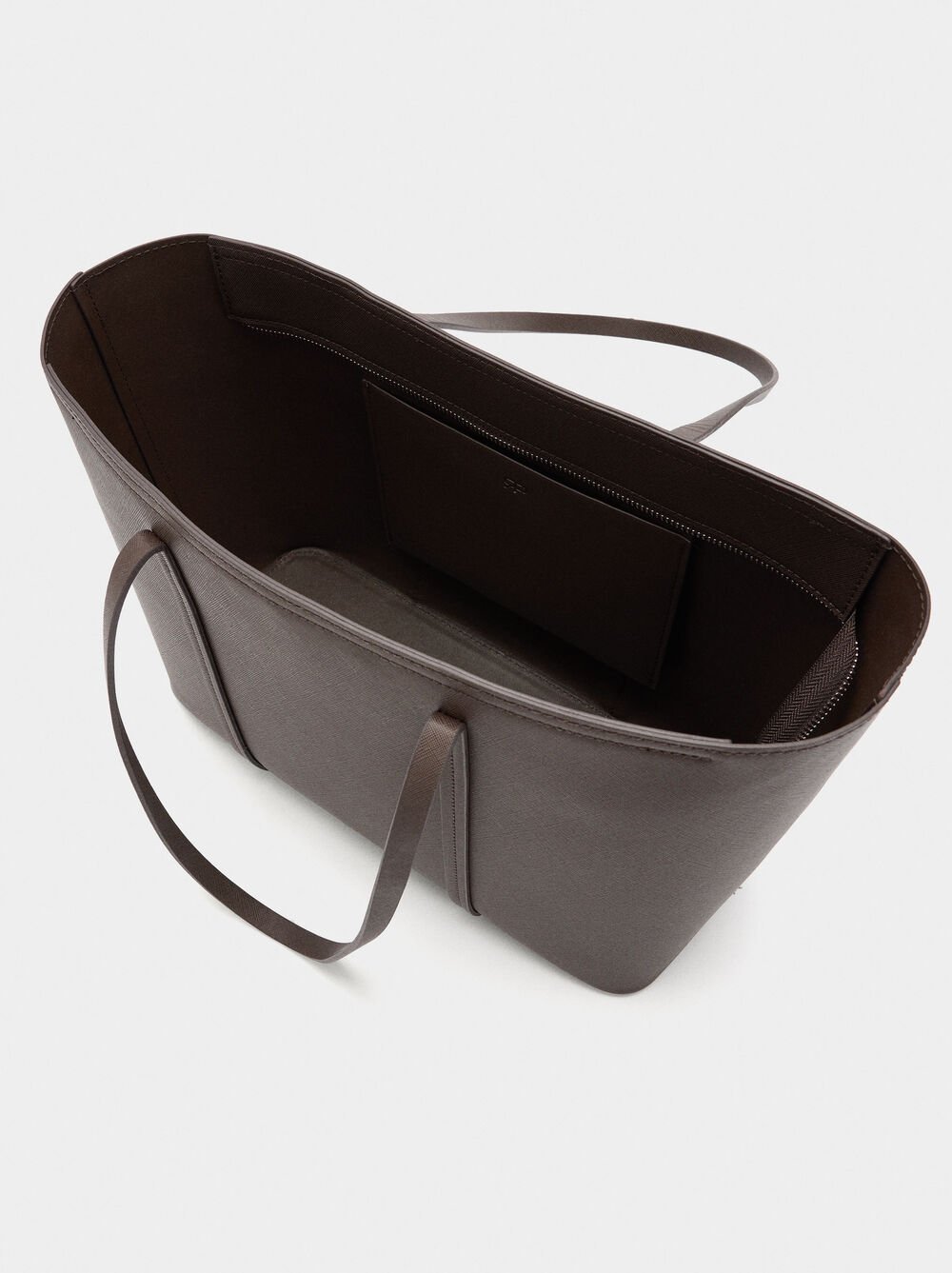 Shopper bag with zipper