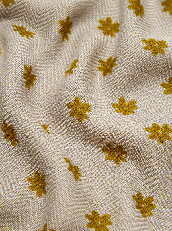 Floral print scarf