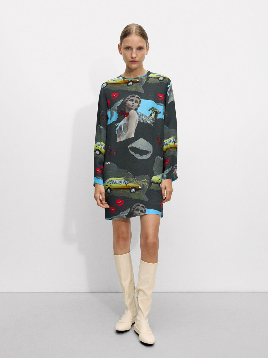 Short printed dress