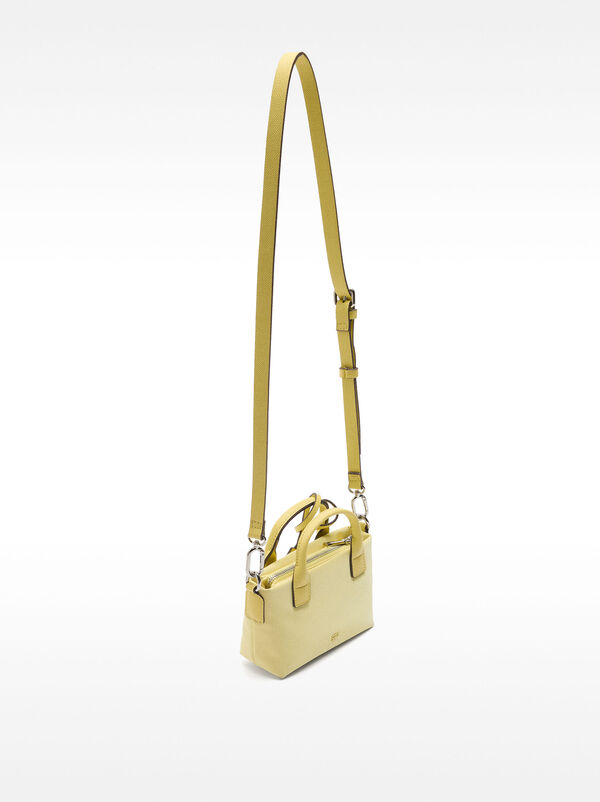 Mini shoulder strap bag with soft texture