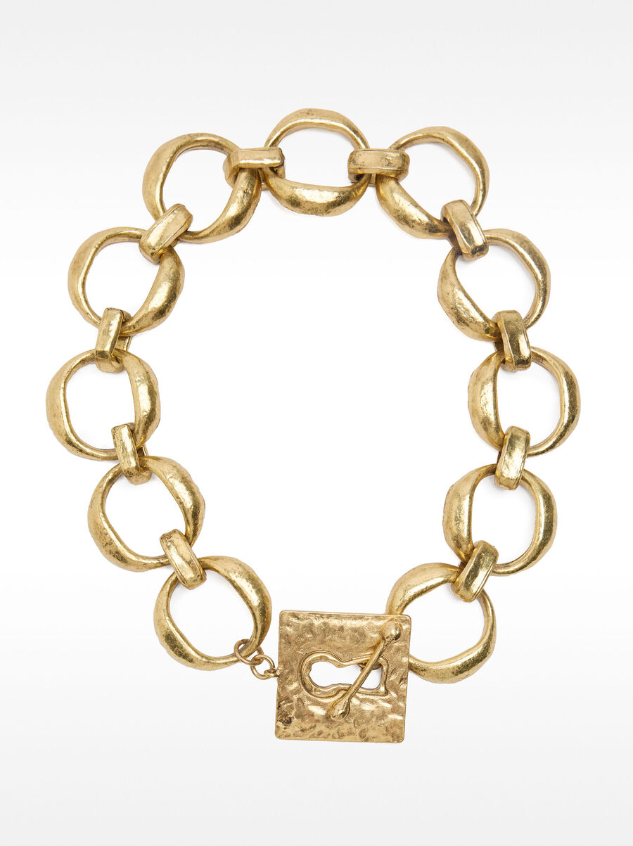 Short necklace with aged effect