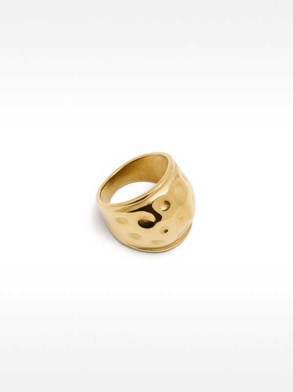 Wide rounded ring – stainless steel