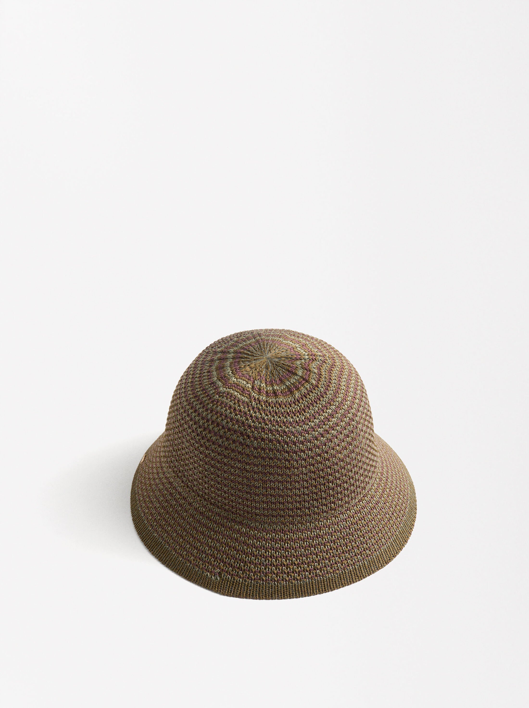 Bicolor knit bucket hat image number 2.0