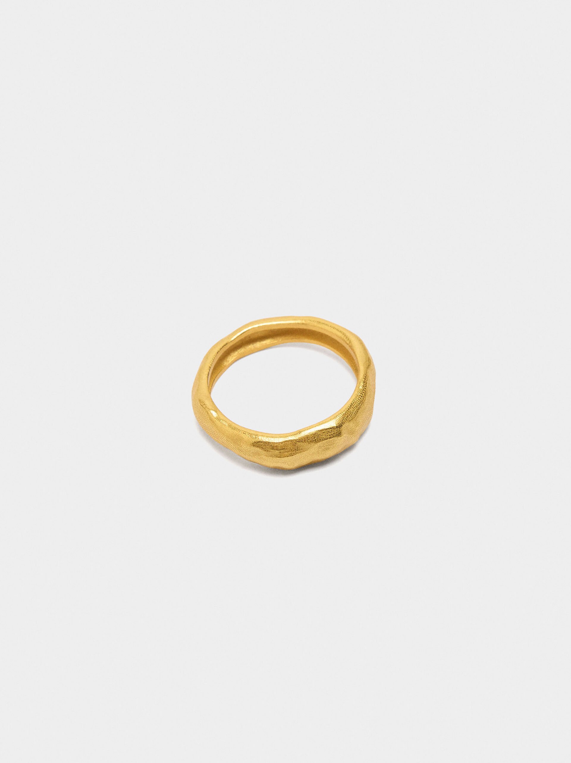 Irregular ring - 18k gold plated image number 2.0