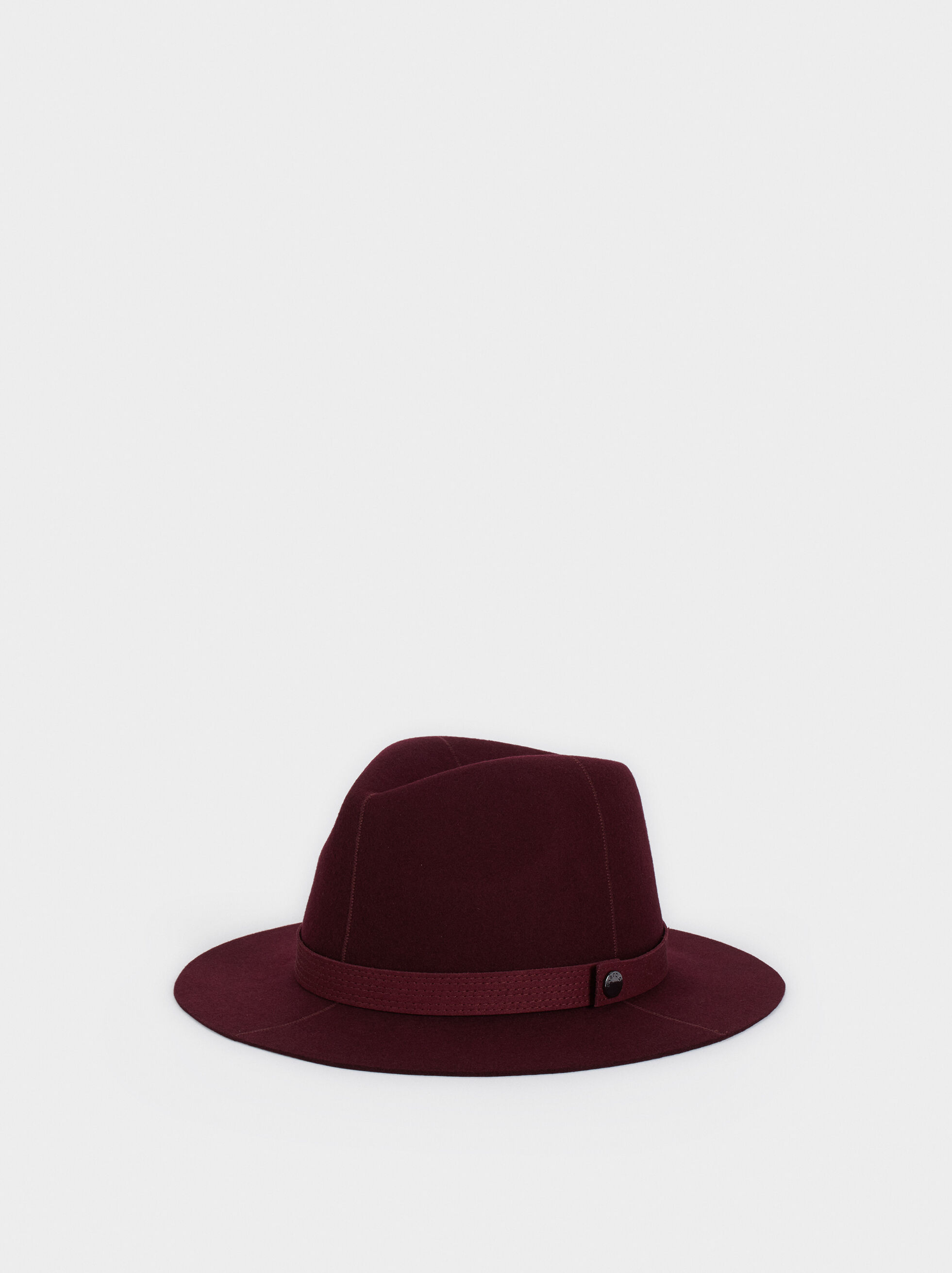 Maroon wool hat clearance