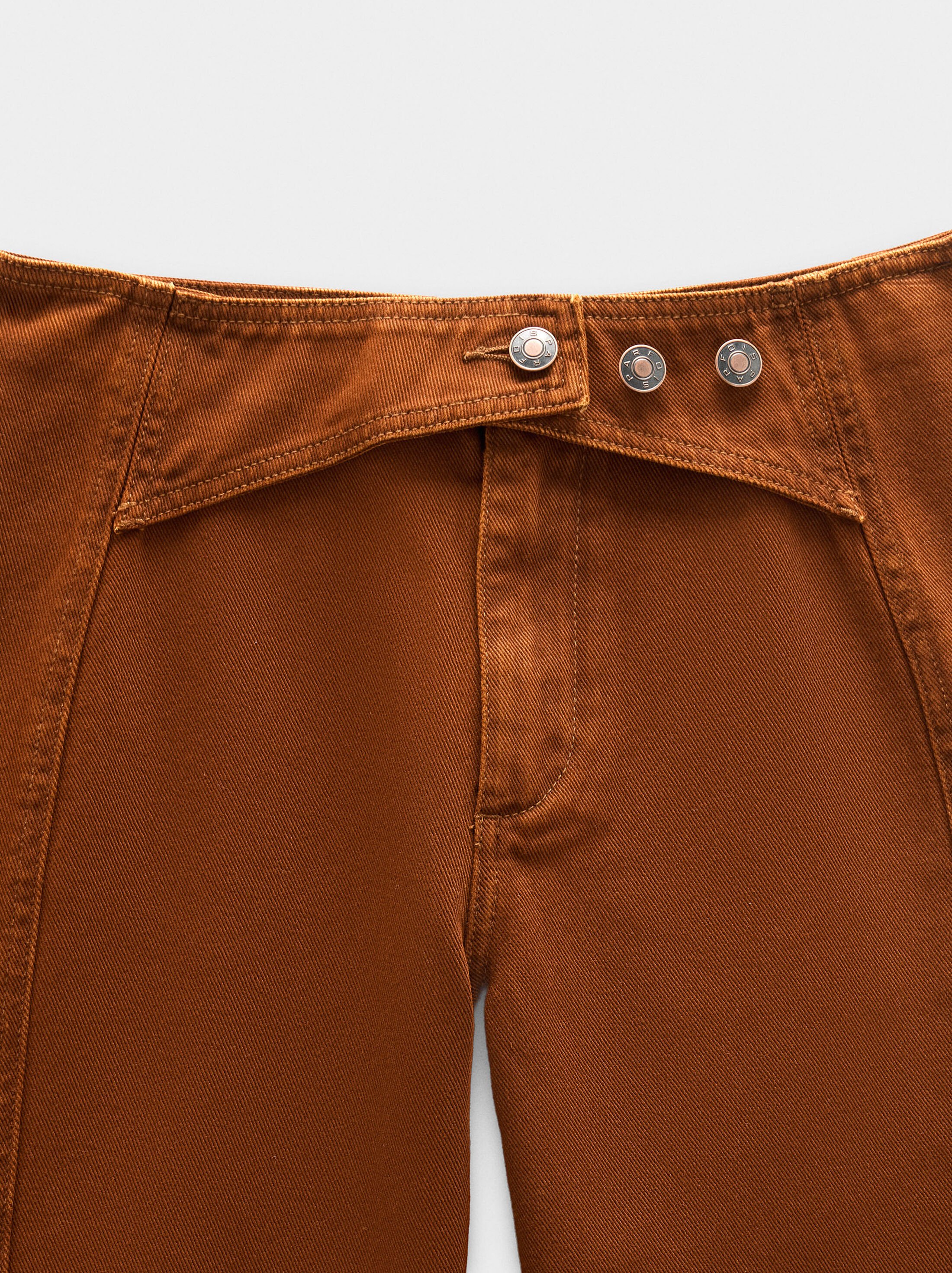 100% cotton denim trousers image number 5.0
