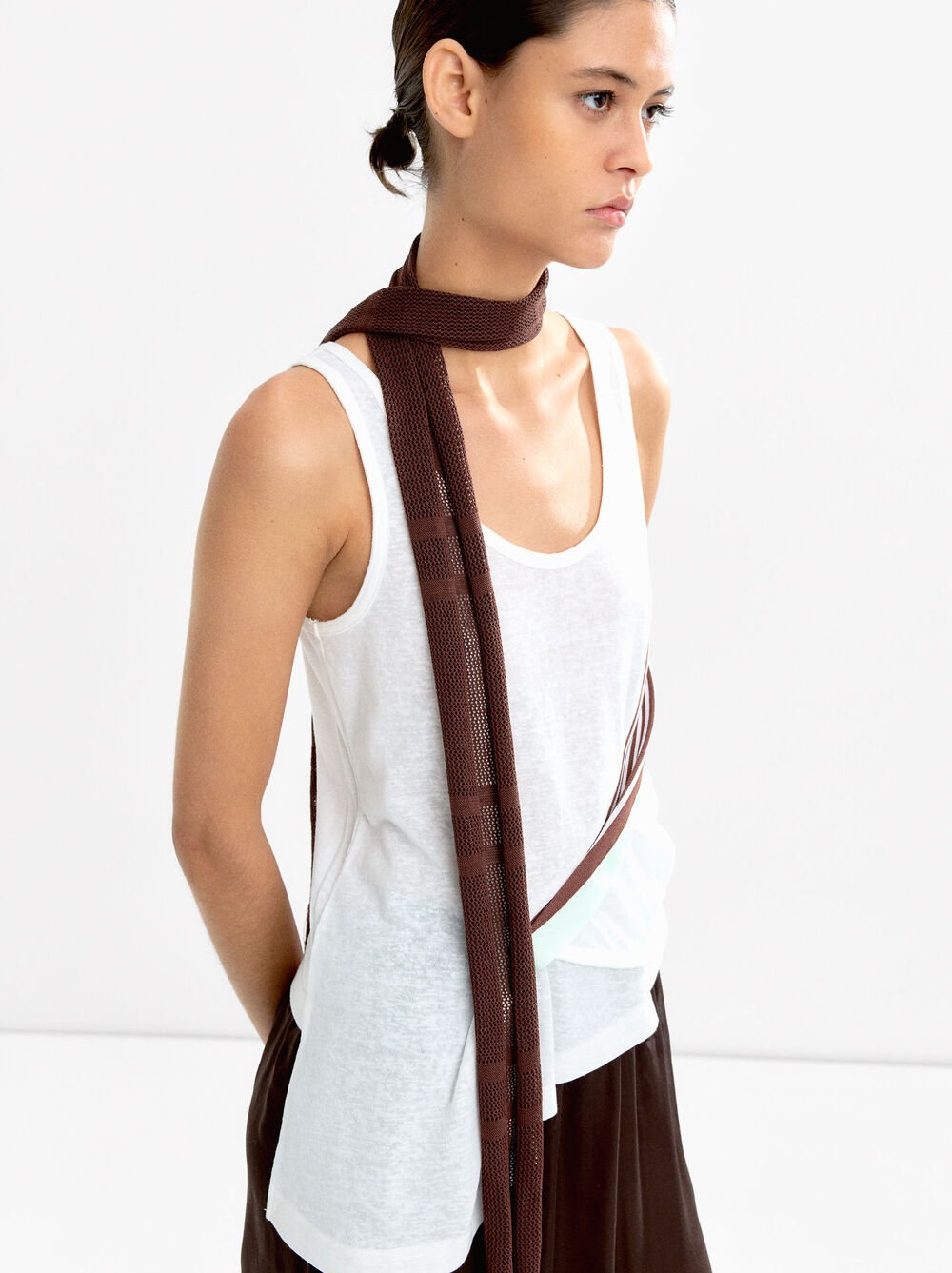 Scarf with fringes