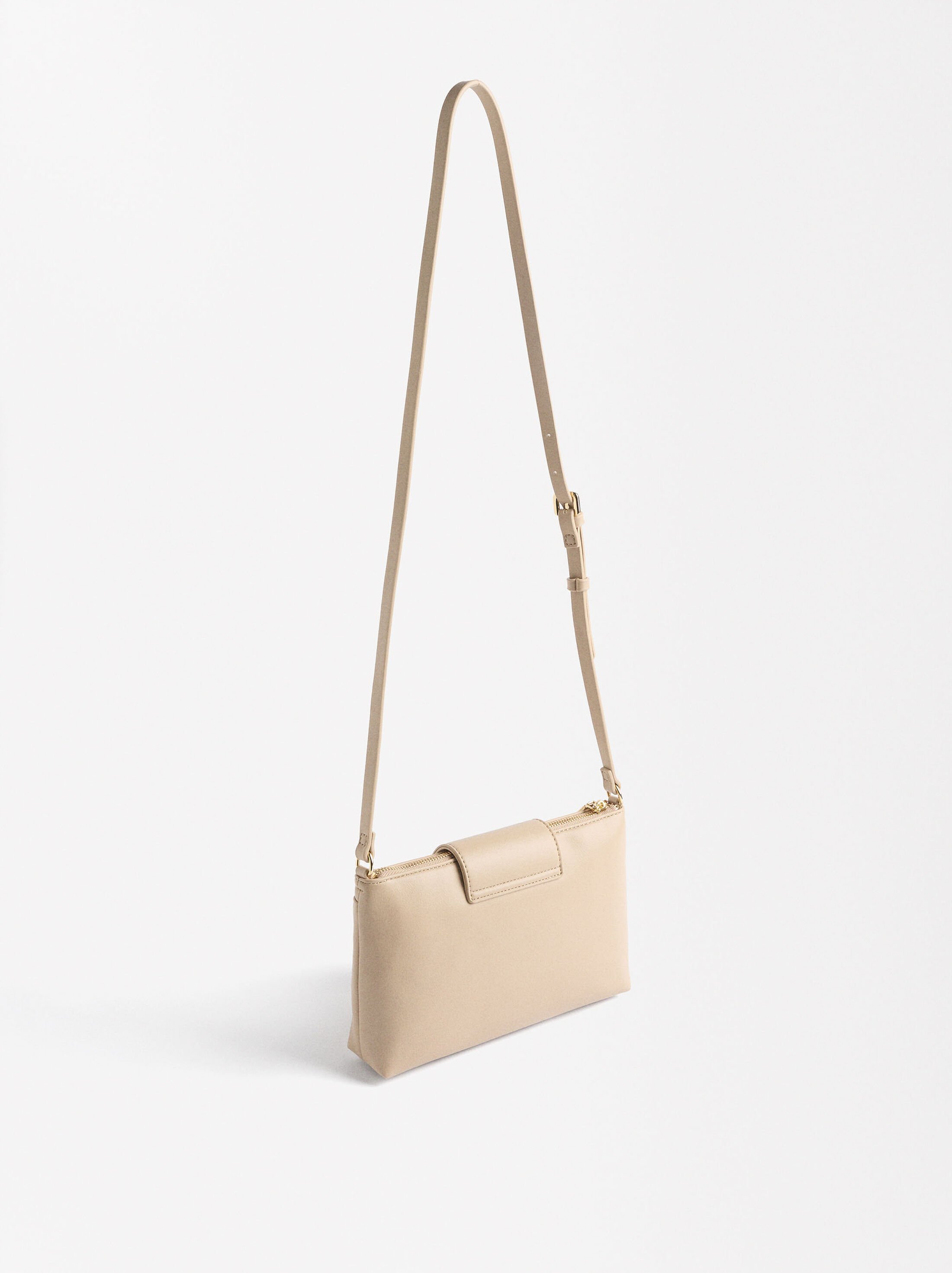 Crossbody bag with cracked effect image number 2.0