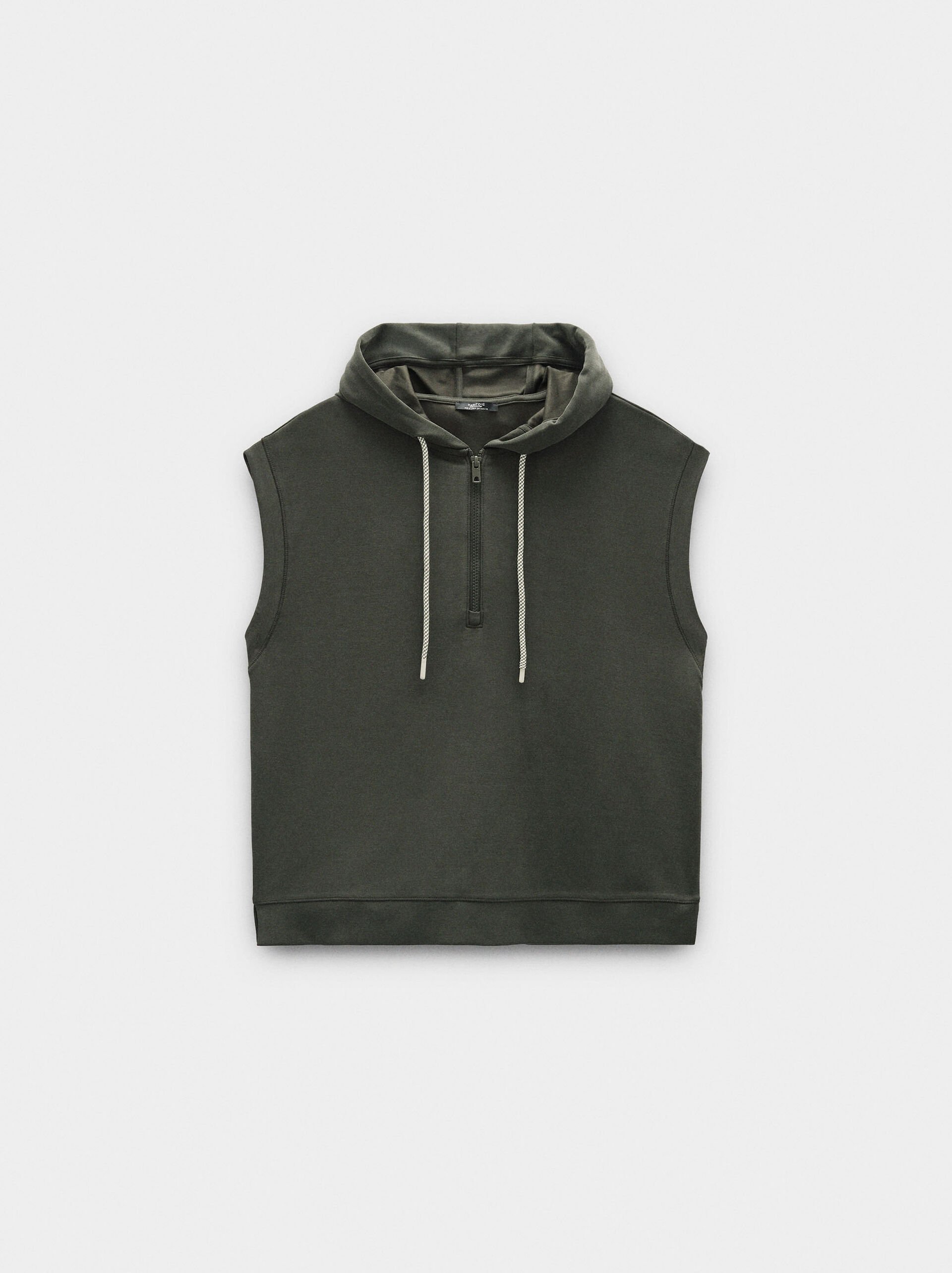 Sleeveless sweatshirt soft touch image number 4.0