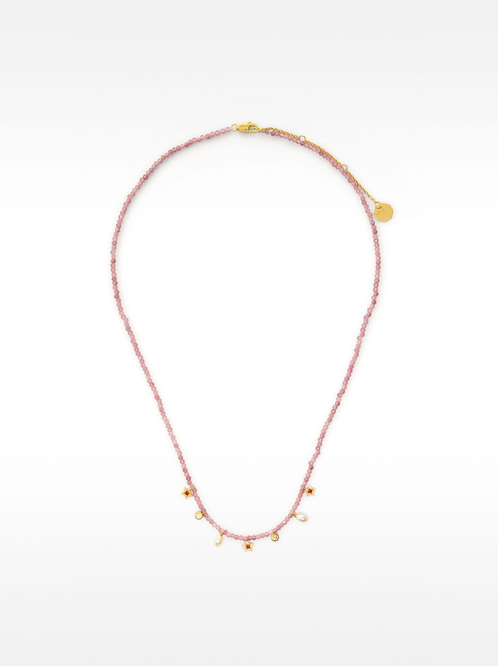 Collaret de pedres amb perla d’aigua dolça – plata de llei 925