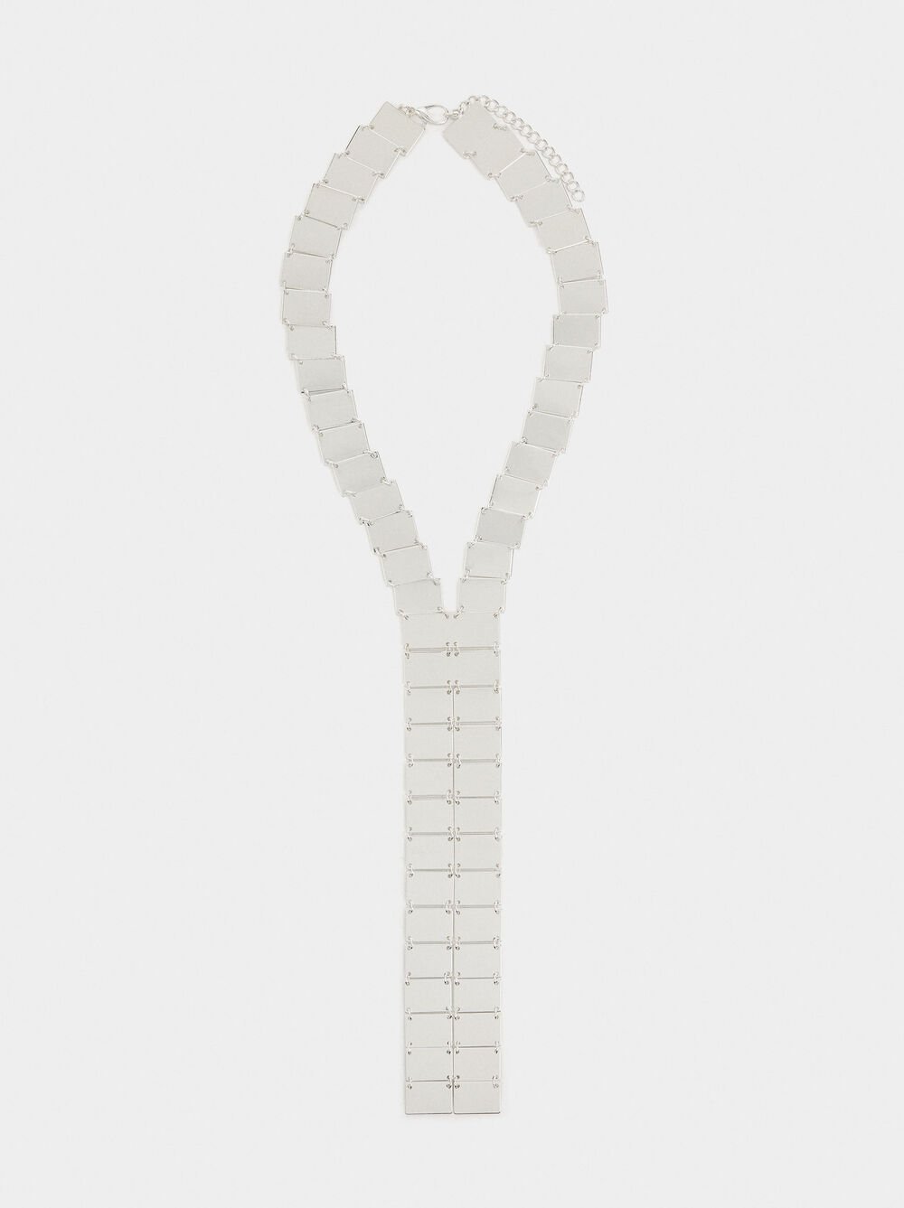 Double necklace with rectangles