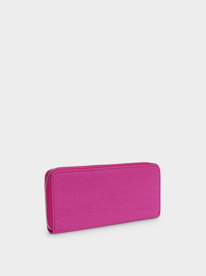 Large Nylon Wallet, Purple, hi-res