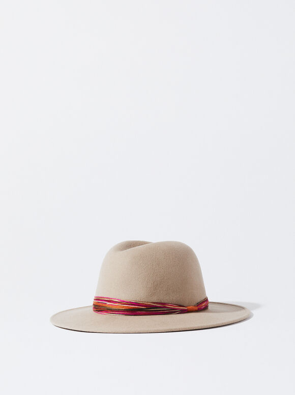Woollen Hat, Brown, hi-res