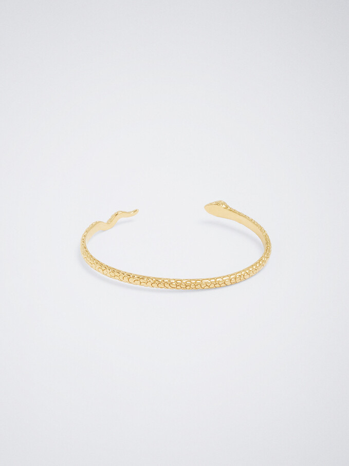 Steel Golden Snake Bracelet, Golden, hi-res