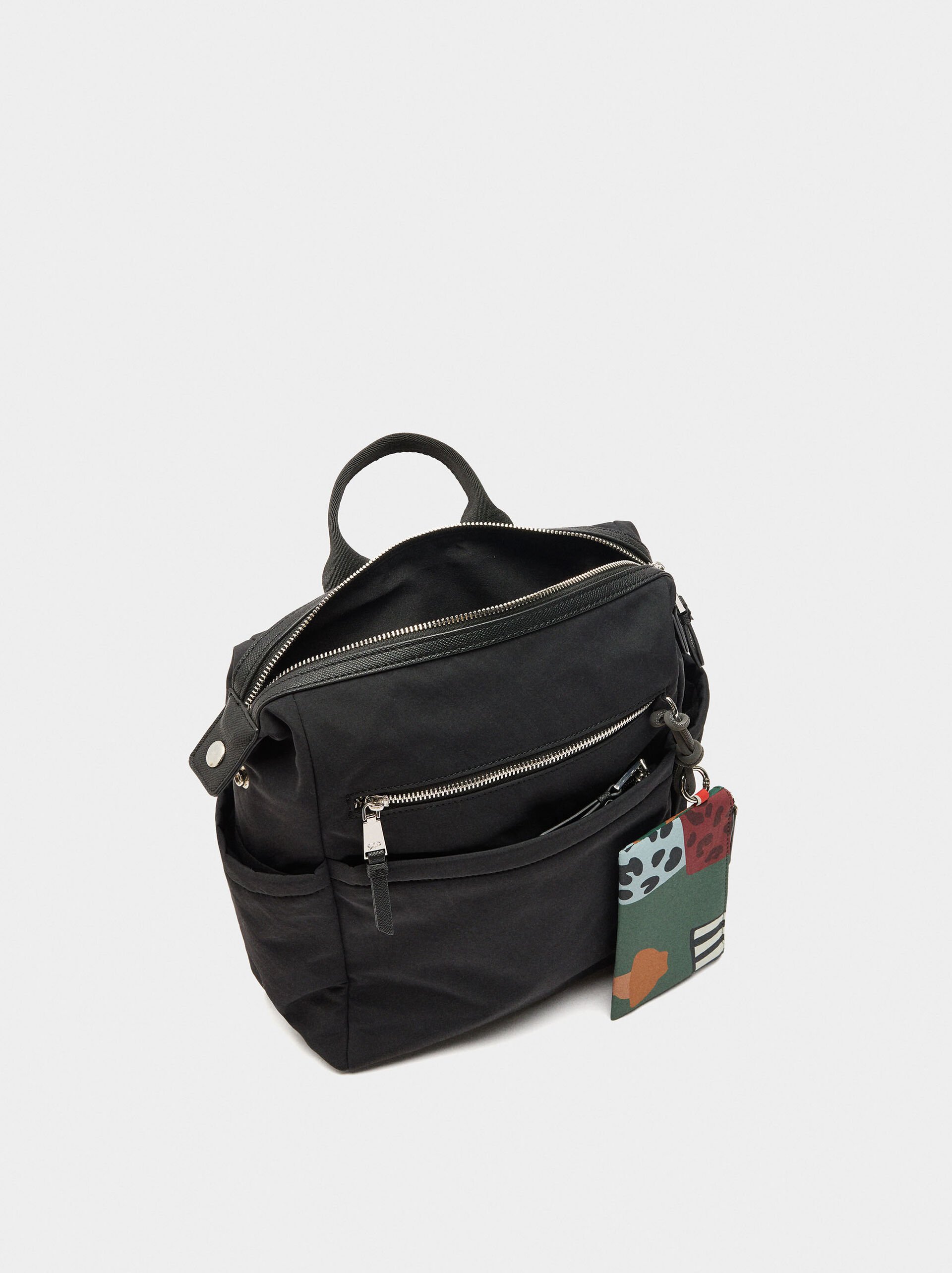 Nylon laptop backpack 13" image number 5.0