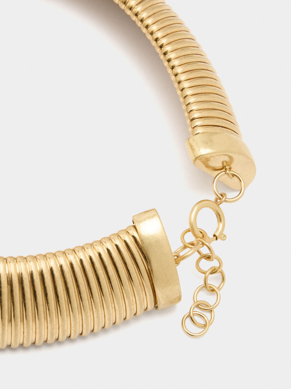 Tubular striped necklace