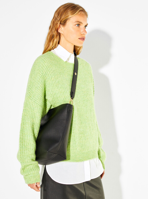 Everyday Shoulder Bag, Black, hi-res
