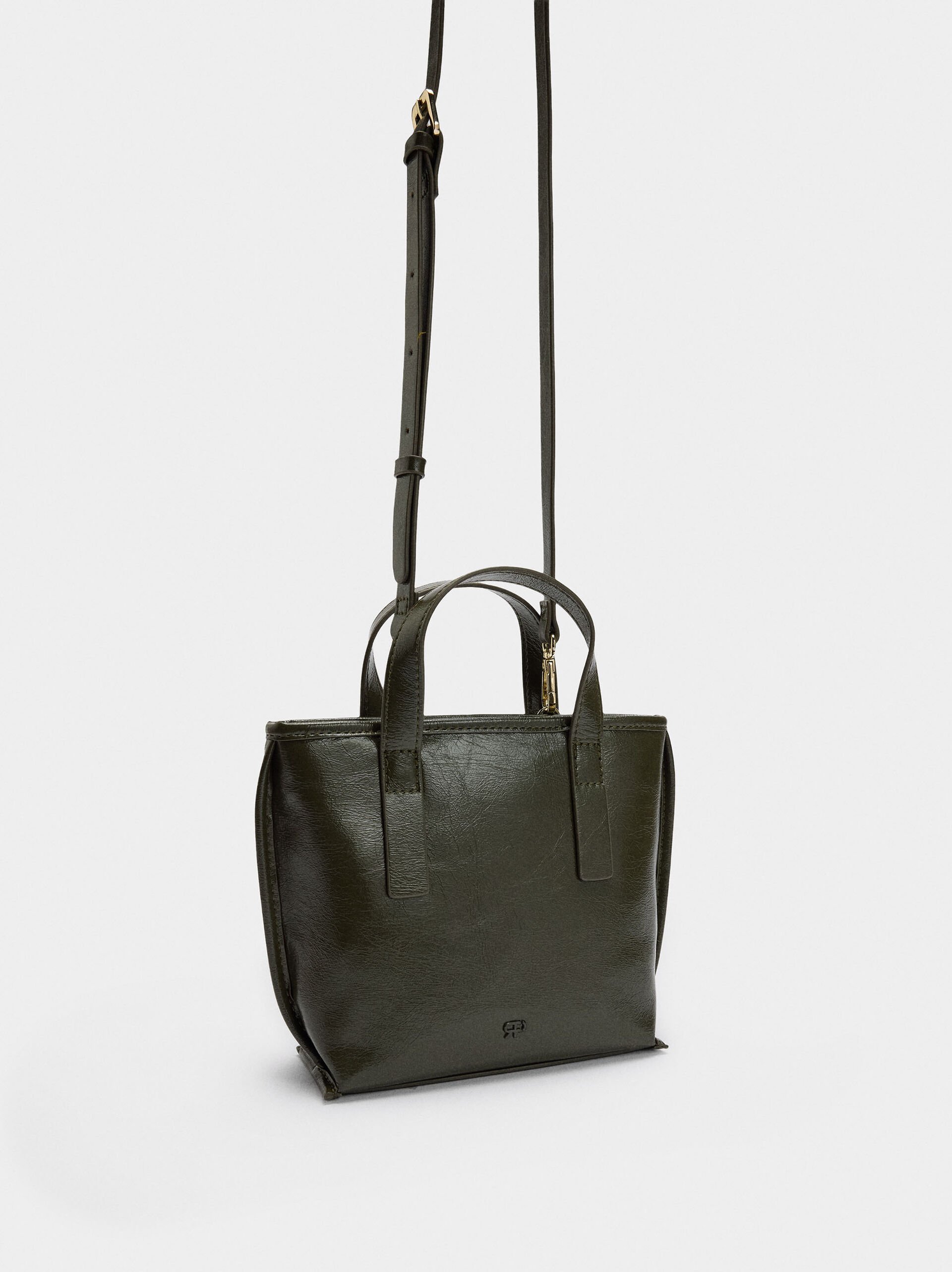 Bolso tote con bandolera image number 2.0