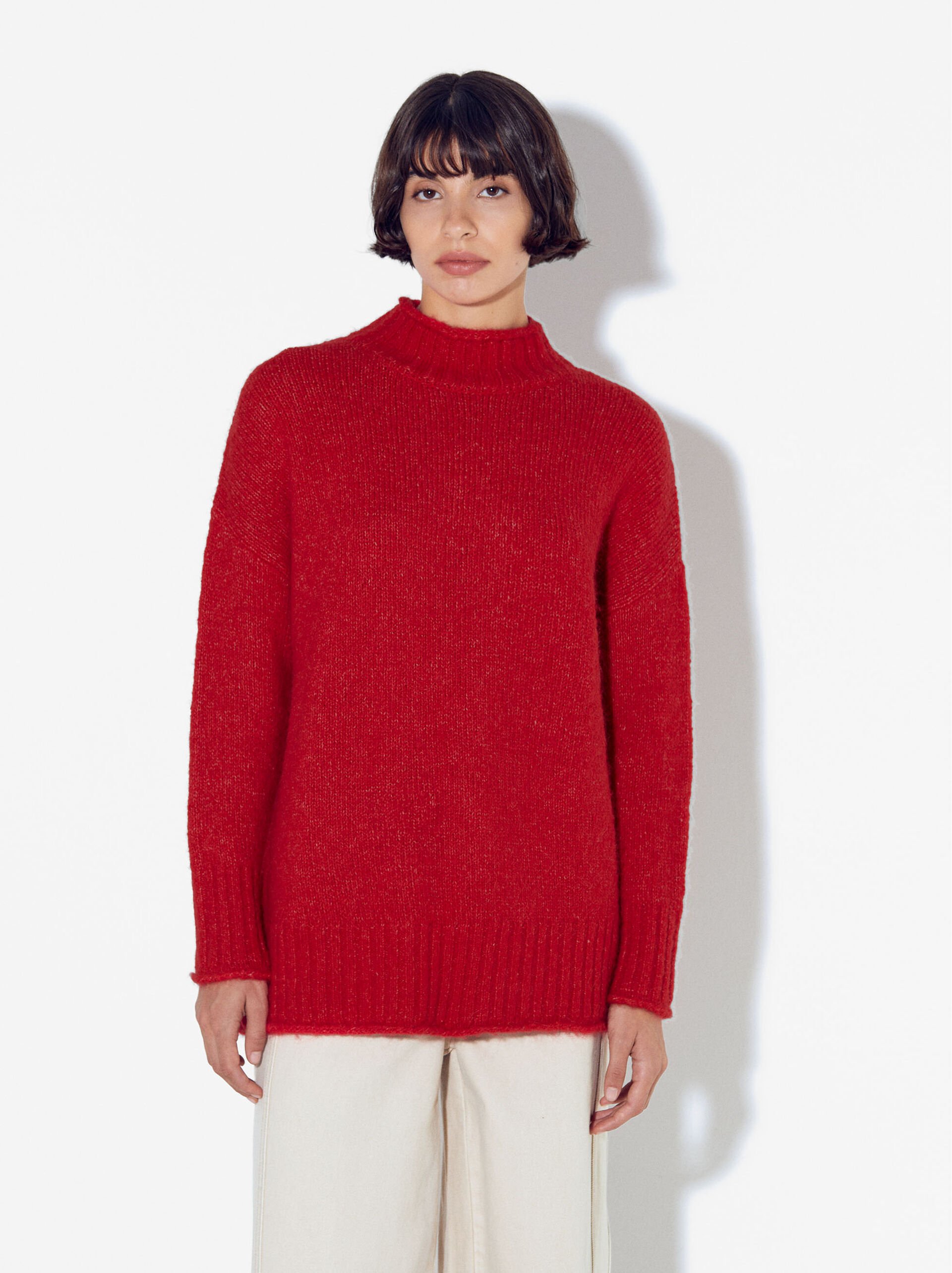 Online Exclusive - Knit Sweater With Wool image number 1.0