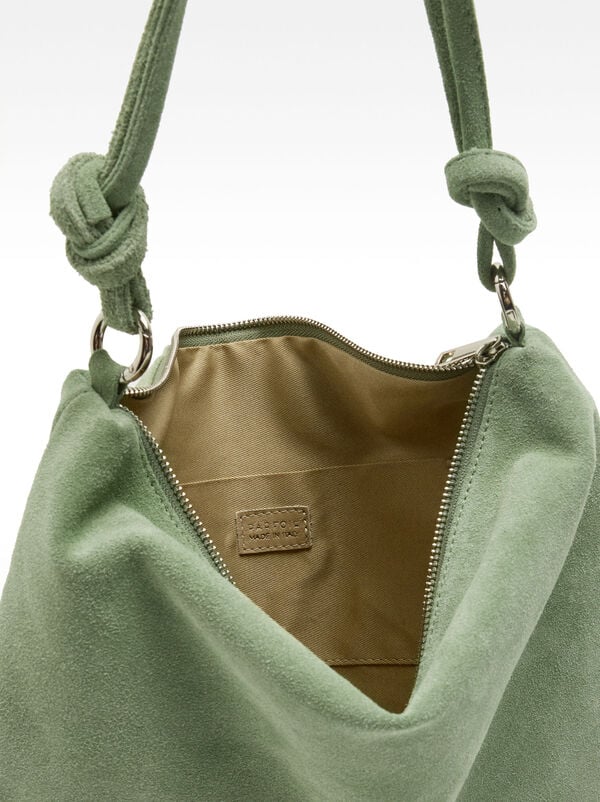 Leather shoulder bag
