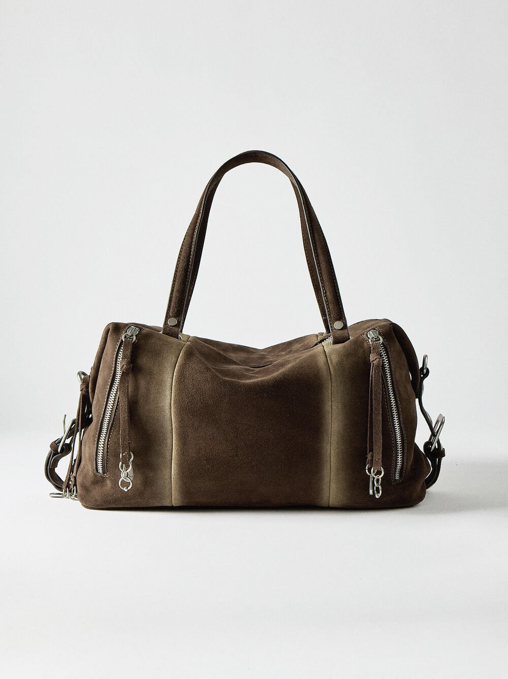 Leather tote bag