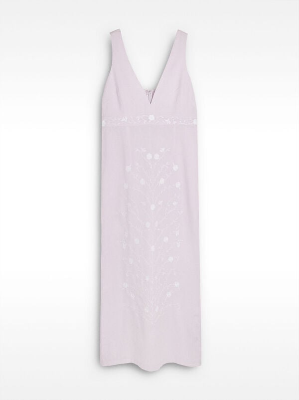 Cotton dress with embroidery