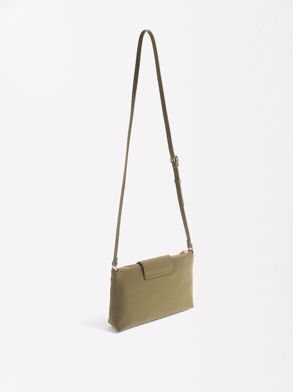 Soft texture crossbody bag