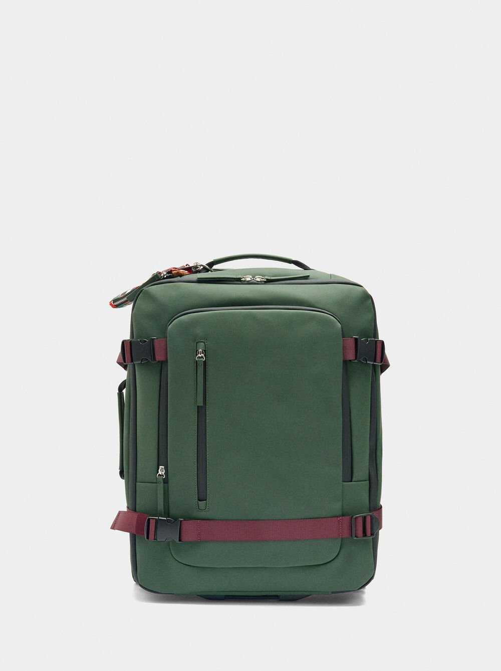 Travel suitcase with soft texture