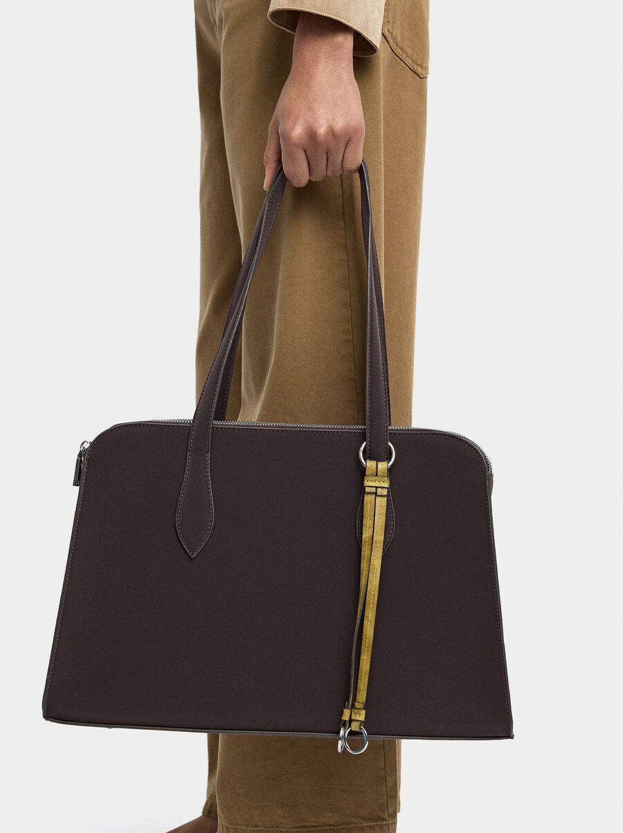 Bag for laptop with soft texture