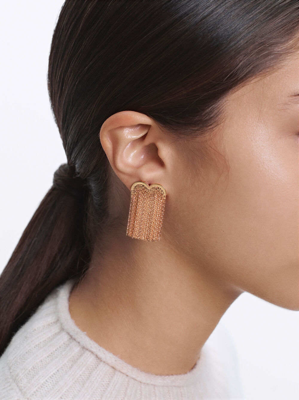 Golden Waterfall Earrings