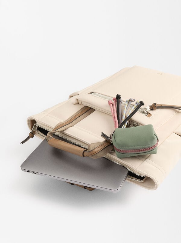Nylon-effect backpack for 13" laptop