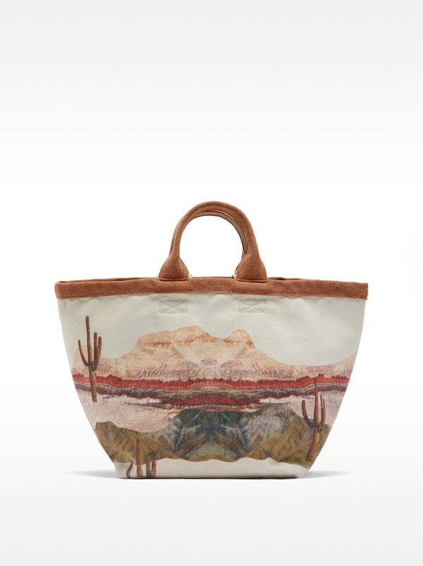 Printed tote bag