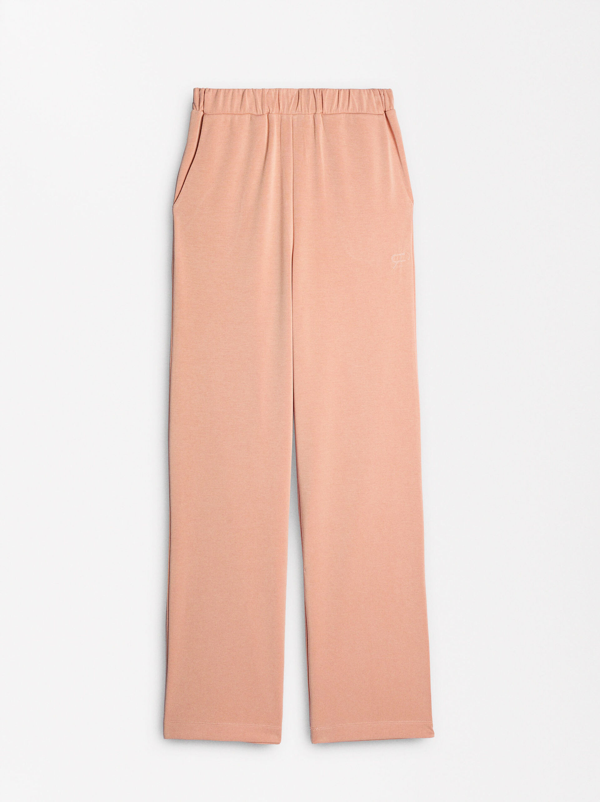 Loose-fitting trousers with elastic waistband image number 5.0
