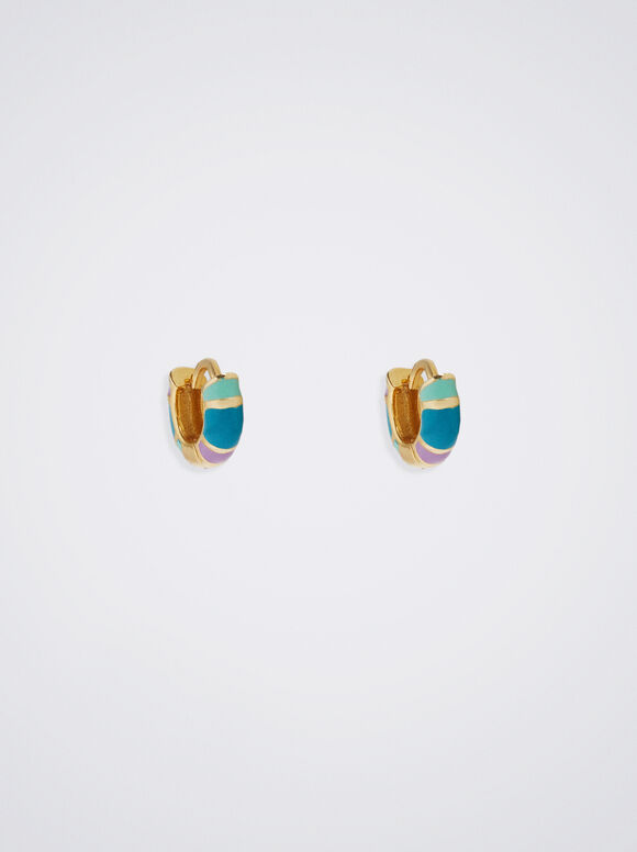 Pendientes De Aro De Plata 925, Multicor, hi-res