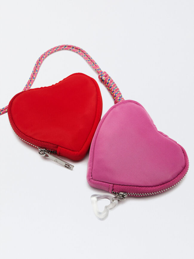 Nylon Heart Coin Purse image number 0.0