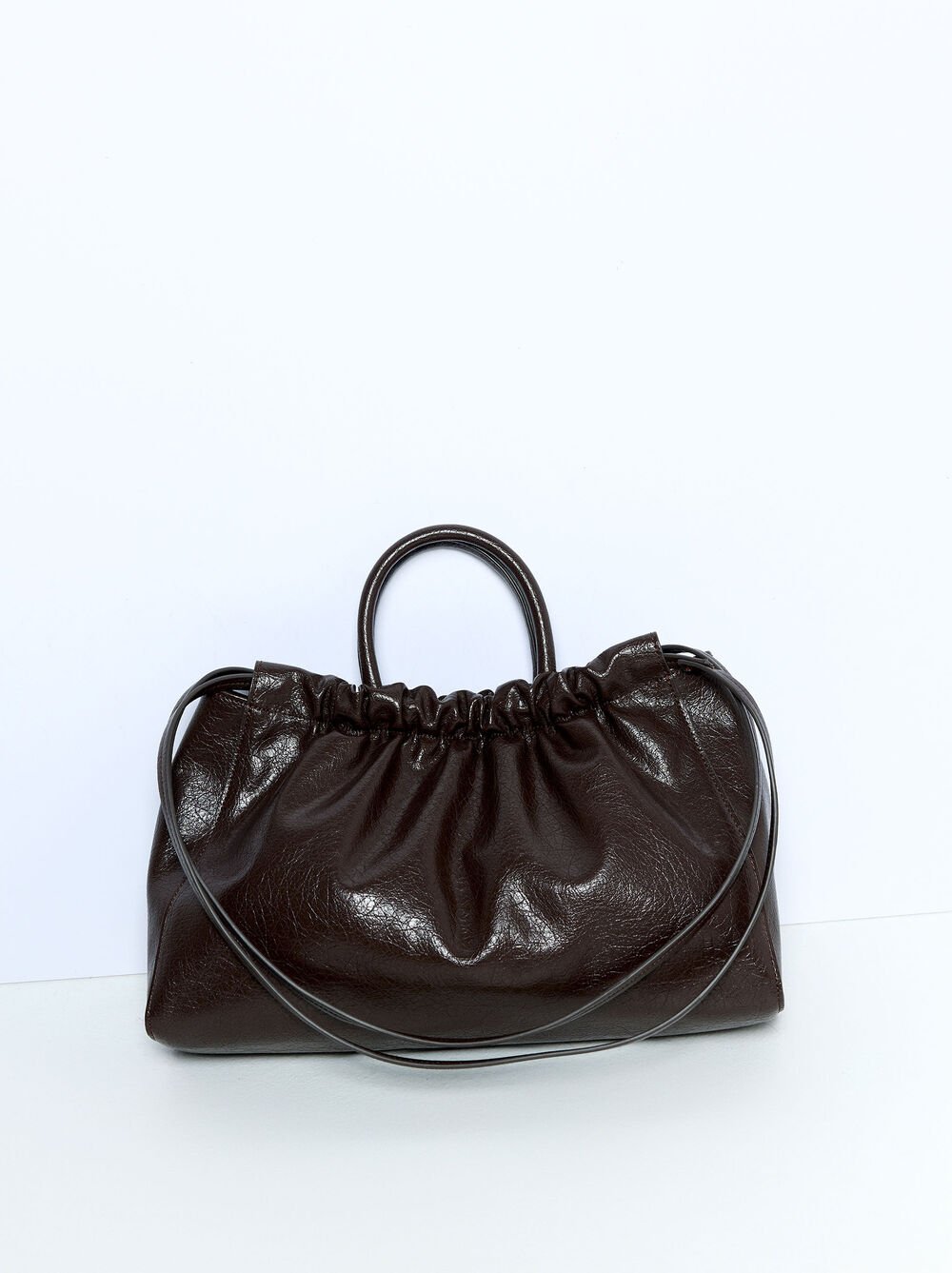 Shopper-Tasche mit Raffung