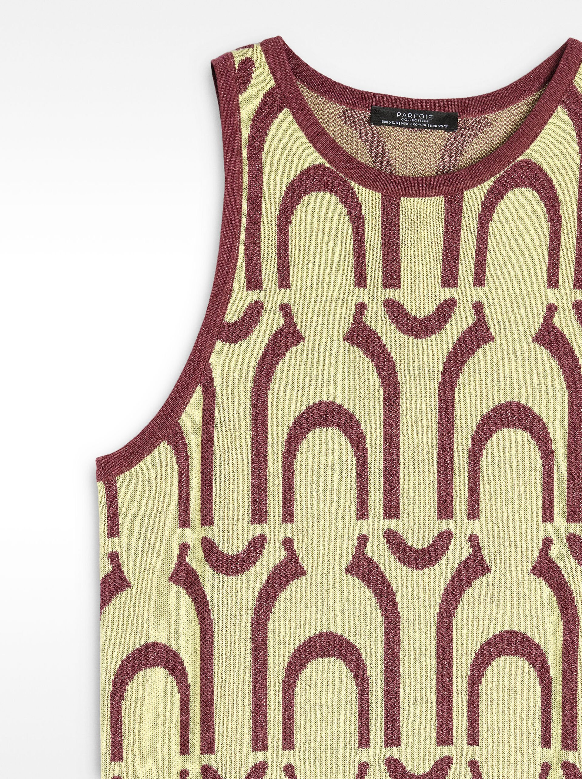 Vestido largo de punto jacquard image number 5.0