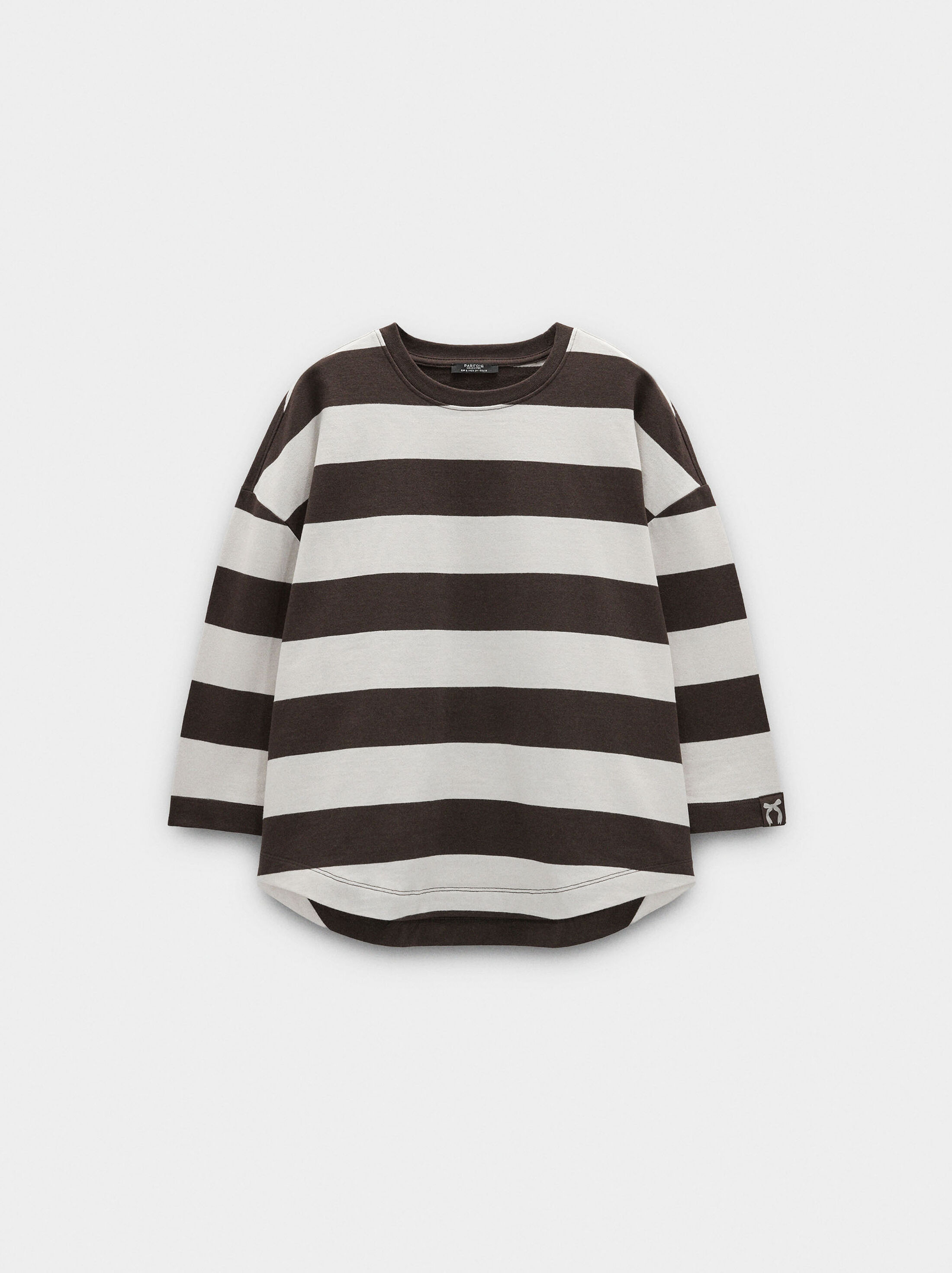 Striped T-shirt 100% cotton image number 4.0