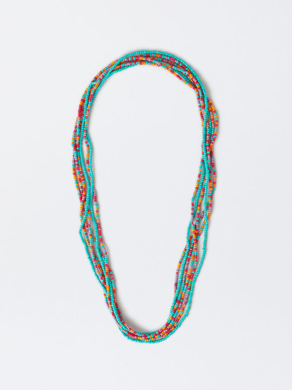 Collier Multicolore Avec Perles Fantaisie, Multicolore, hi-res