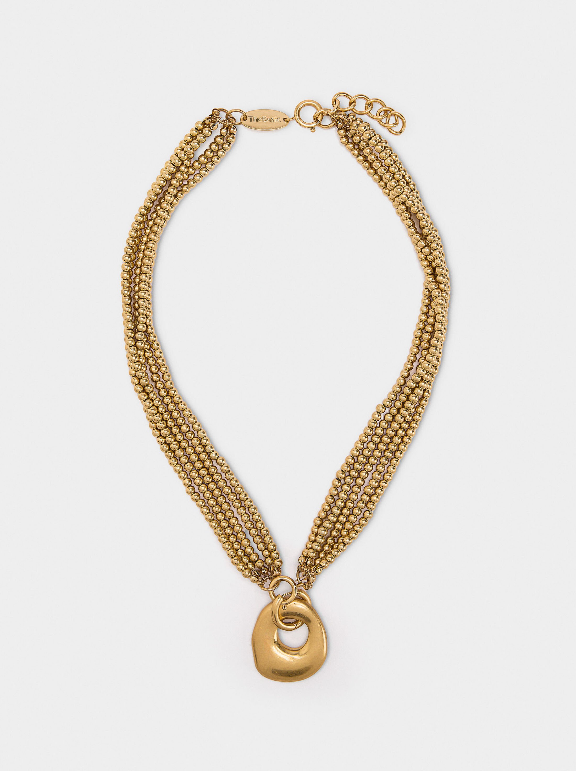 Multi-collar with hoop pendant image number 0.0