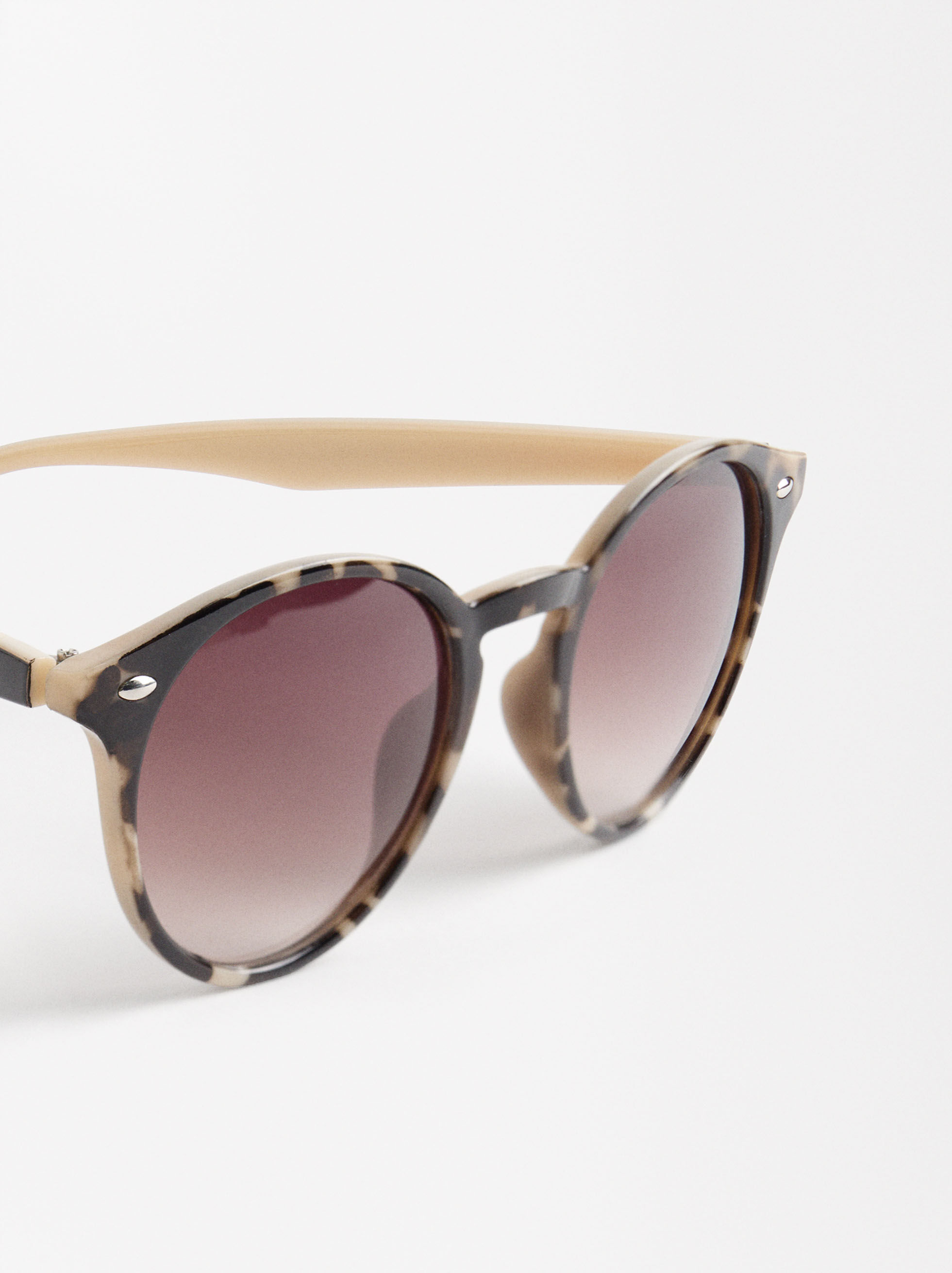 Lunettes De Soleil Monture Ronde Marron Parfois